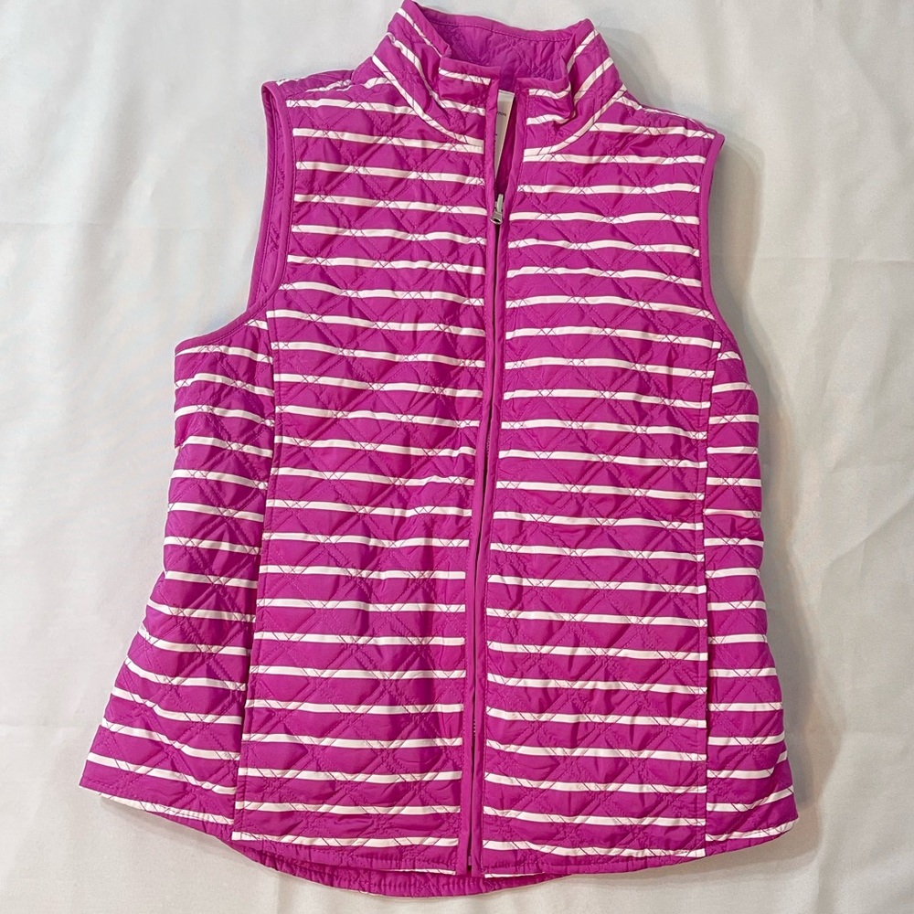 Croft & Barrow.  Pink  puffer Vest S